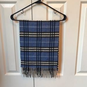 Blue Burberry Scarf